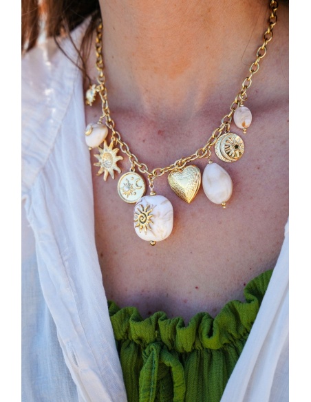 COLLANA IN MARMO ORO ETL