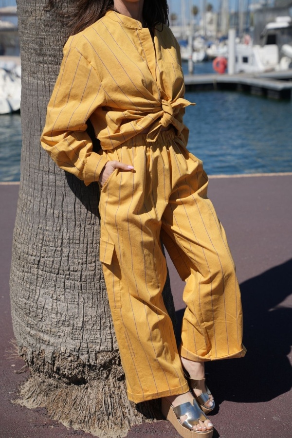 PANTALON FEMME  MOUTAR