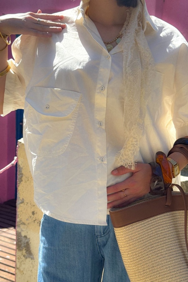 Chemisier écru Johanna by JUSTINE - Nouvelle arrivée !