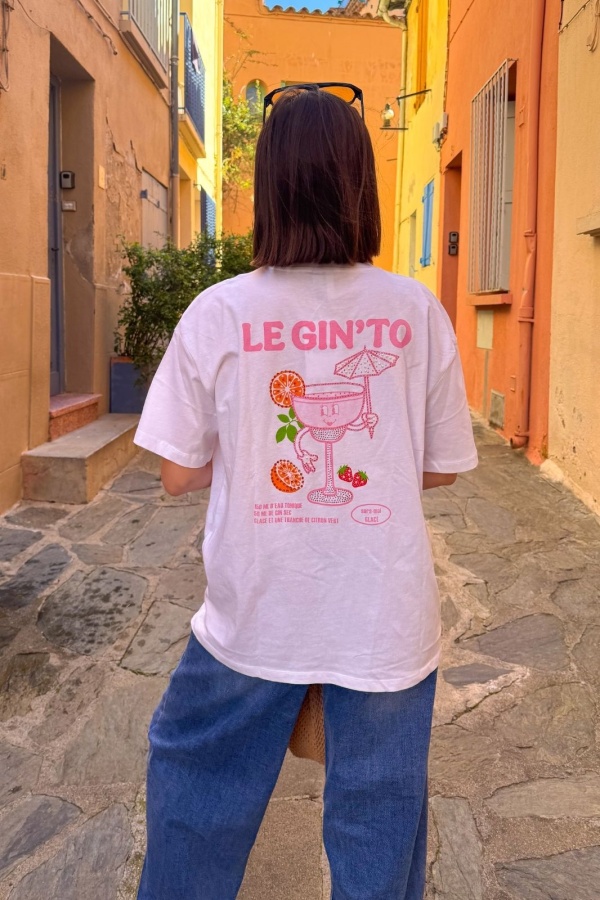 PIECES CAMISETA MC BLANCO BRILLANTE