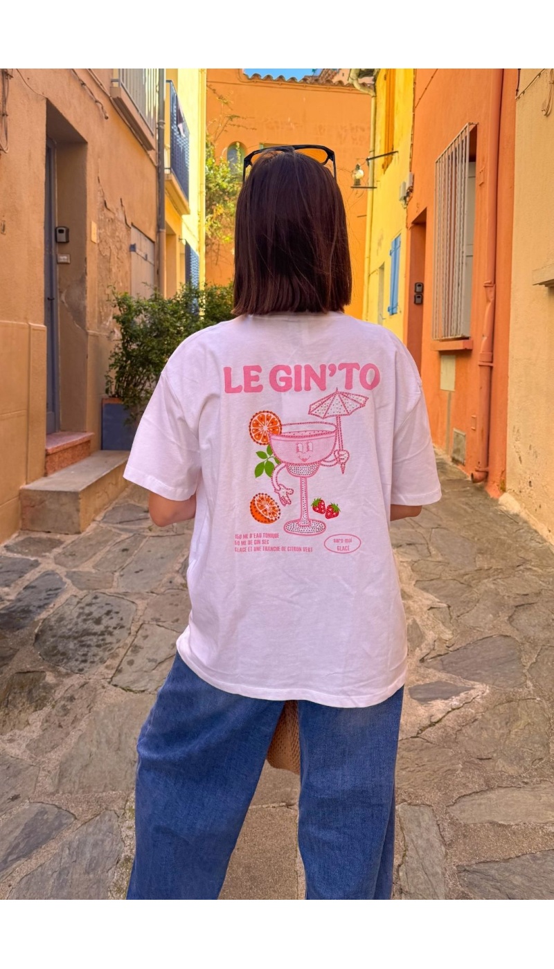 PIECES CAMISETA MC BLANCO BRILLANTE