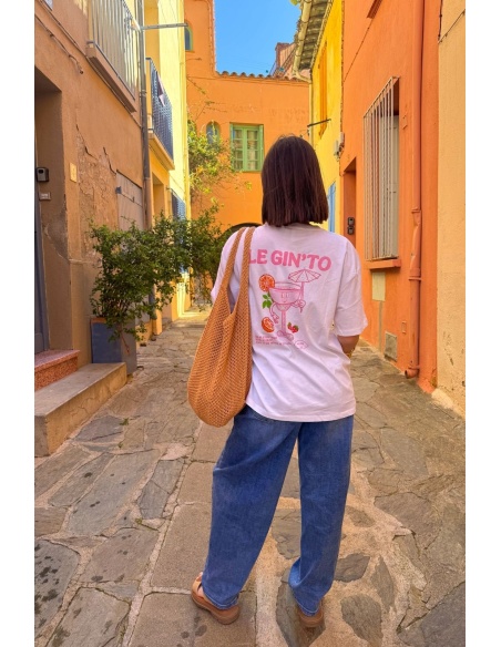 PIECES CAMISETA MC BLANCO BRILLANTE