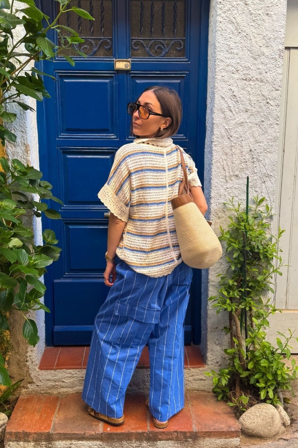 johanna toutoun PANTALÓN MUJER AZUL 2