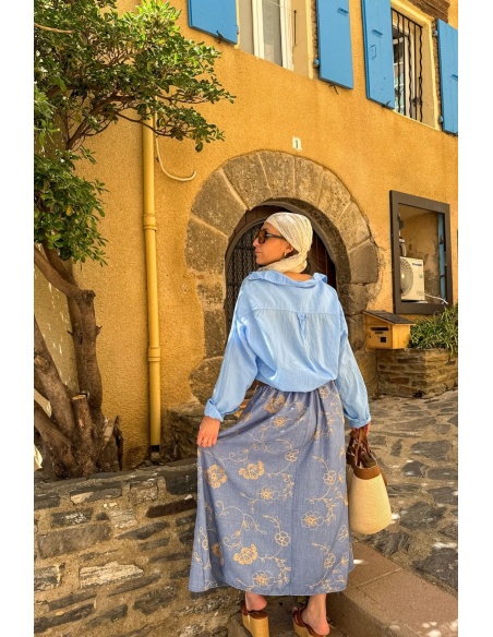 todami EMBROIDERY SKY WOMEN'S SKIRTS