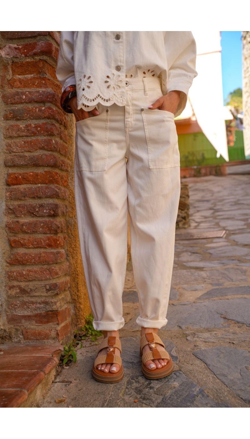 PANTALON FEMME 17 BLANC