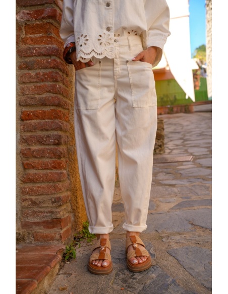 PANTALON FEMME 17 BLANC