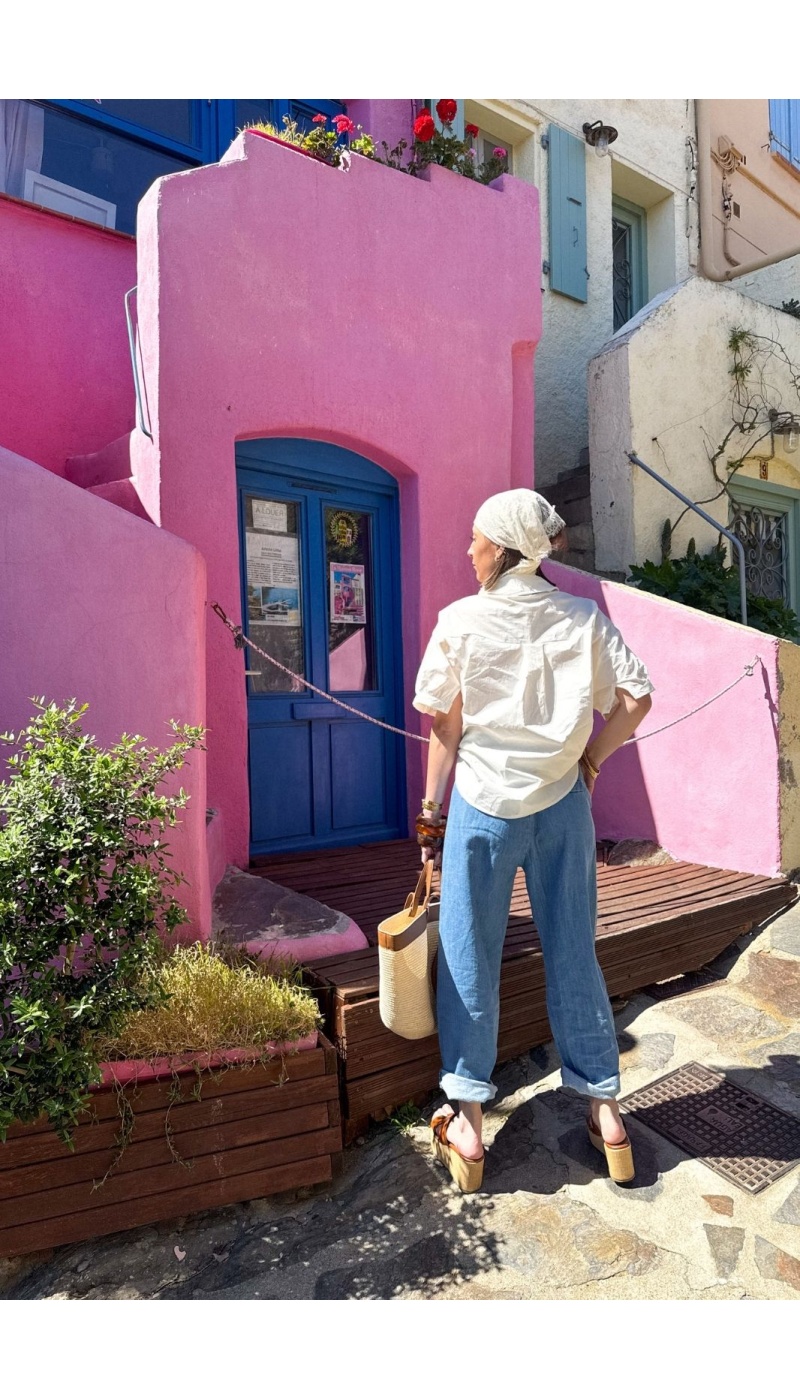 SEE YOU AGAIN SARL AROMA JEANS BLUE WOMEN'S TROUSERS