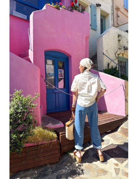 Wir sehen uns wieder, SARL AROMA JEANS, blaue Damenhose