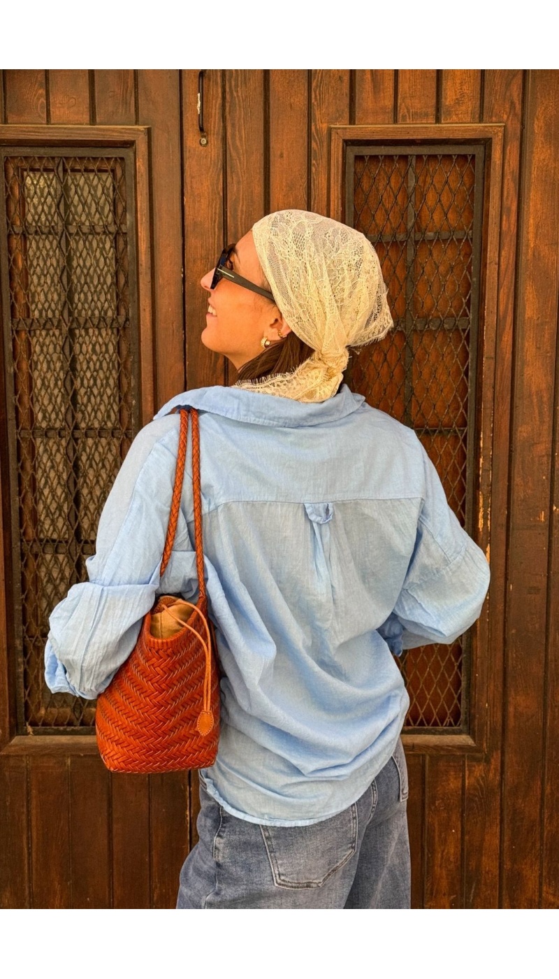 Chemisier Ciel Banditas AGATA - Élégance et Confort