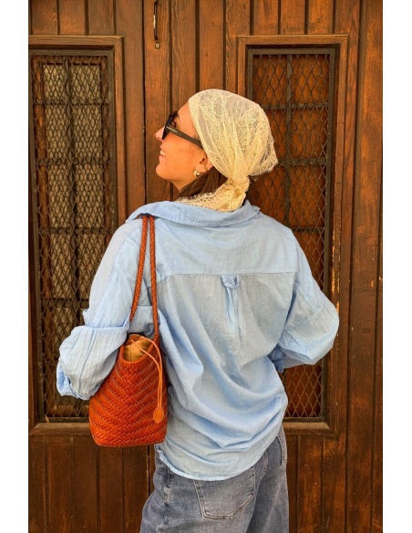 Chemisier Ciel Banditas AGATA - Élégance et Confort