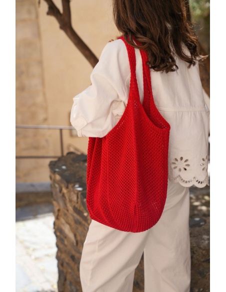 FLORA AND GEAN IMPORT CROCHE ROUGE SAC FEMME