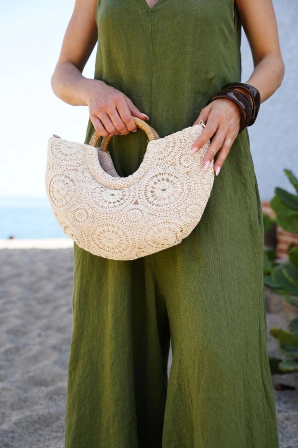 Sac Macramé AIME - Élégance et Style pour Votre Accueil