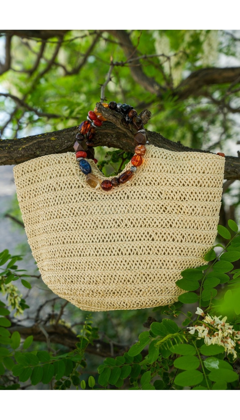 SAC FEMME PERLE ECRU