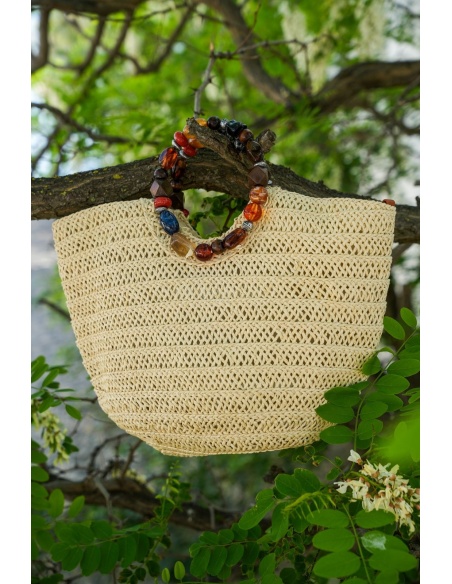 SAC FEMME PERLE ECRU