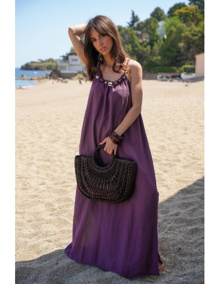 ROBES FEMME PERLE PRUNE