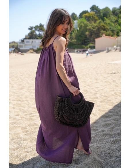 ROBES FEMME PERLE PRUNE