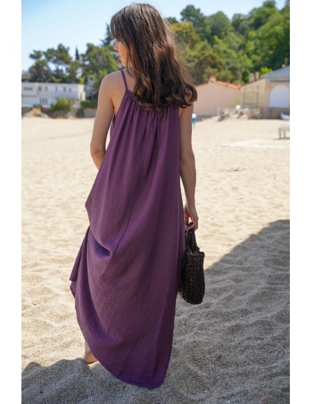 ROBES FEMME PERLE PRUNE