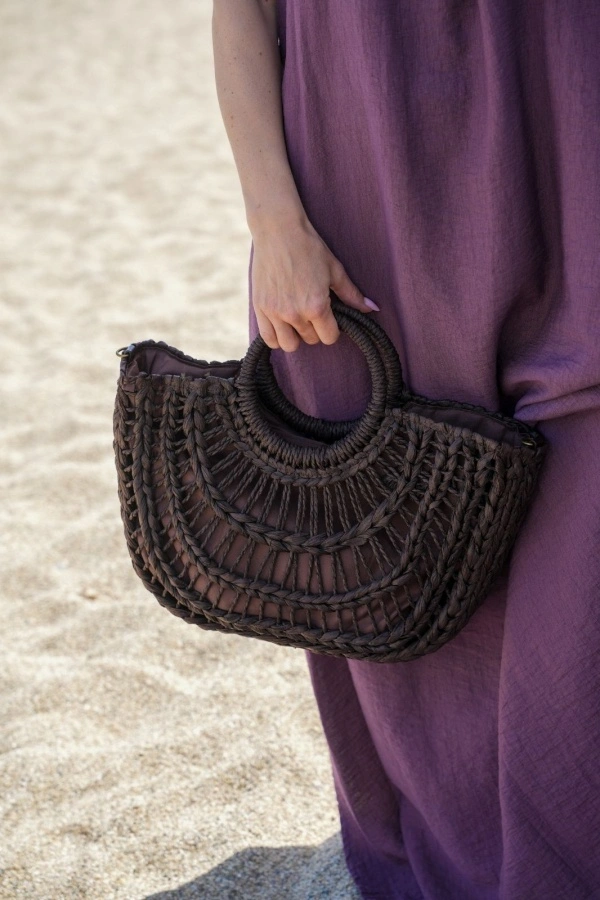 Sac Raphia Marron TORRETA