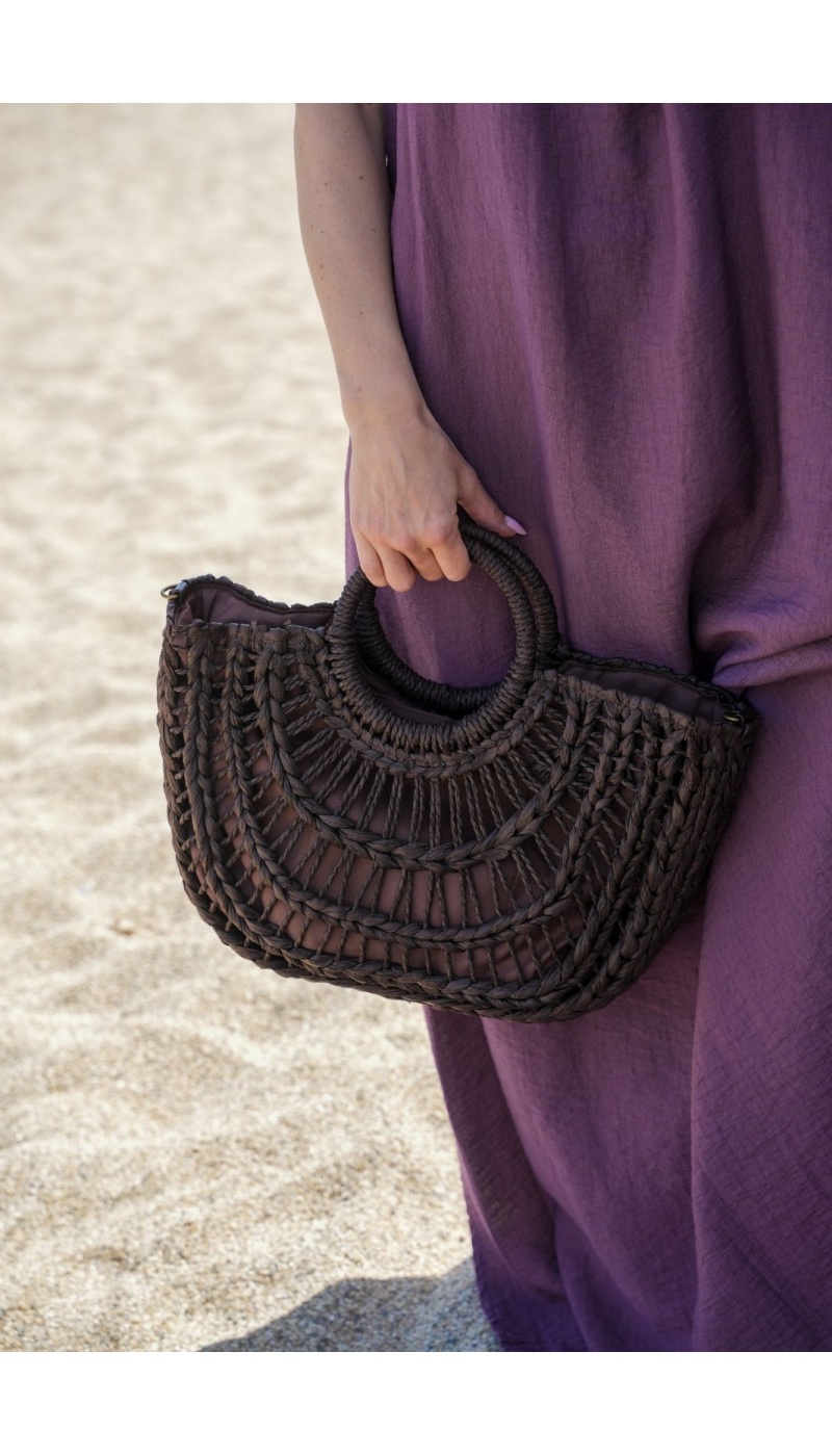 SAC FEMME CERCLE MARRON