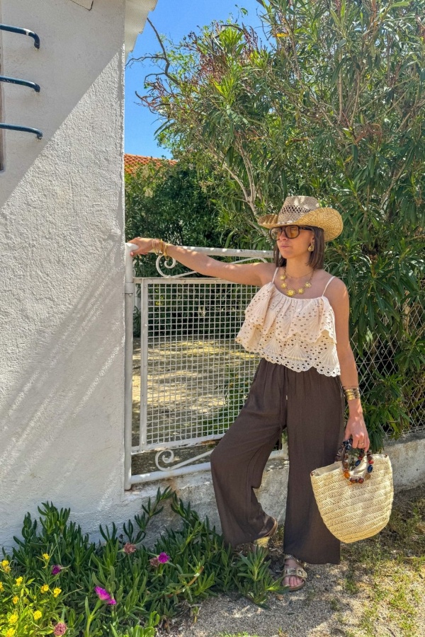 Pantalon Léger Marron JUSA