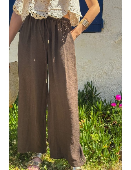 PANTALONS VILLE FEMME  MARRON