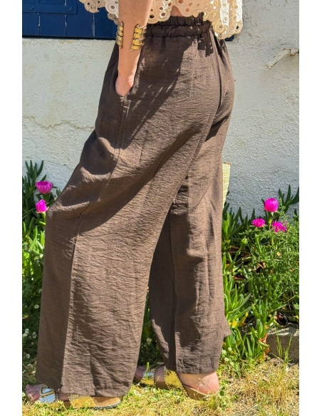 PANTALONS VILLE FEMME  MARRON