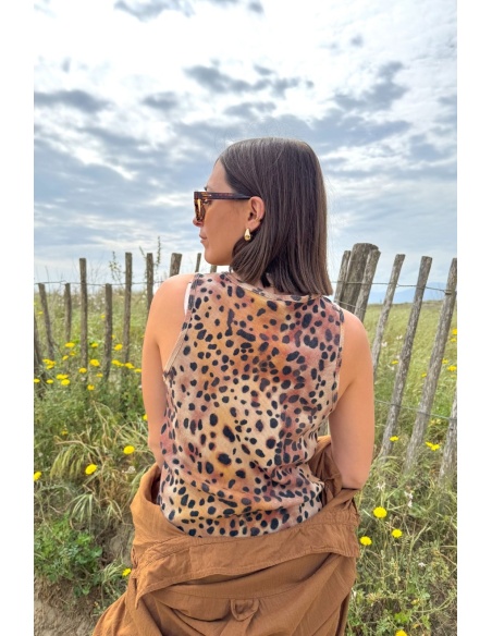 Banditas Leopard Tank Top BURNSIDE