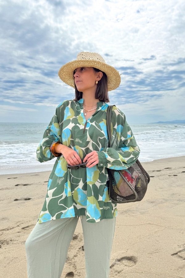 BLOUSE FLEUR FOREST