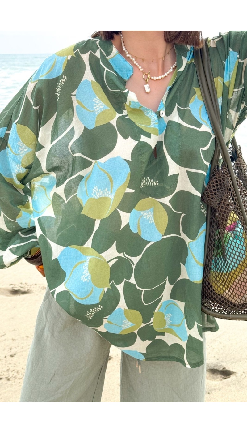 BLOUSE FLEUR FOREST