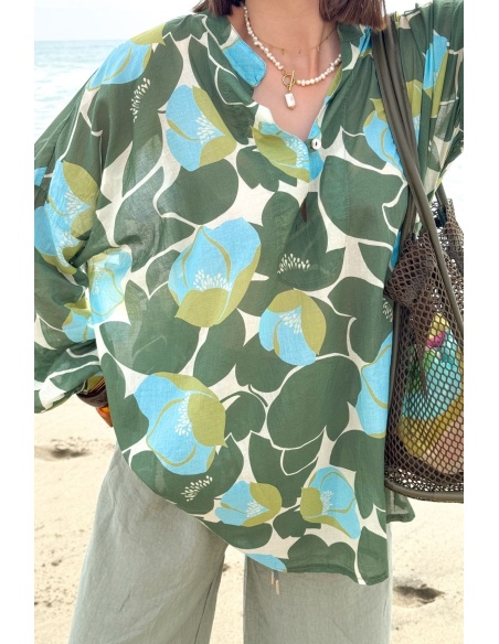 BLOUSE FLEUR FOREST
