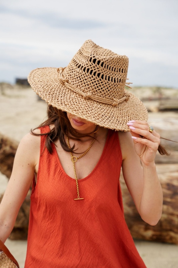 Chapeau Beige Raphia MINORCA