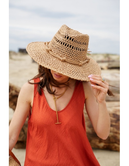 Chapeau Beige Raphia MINORCA