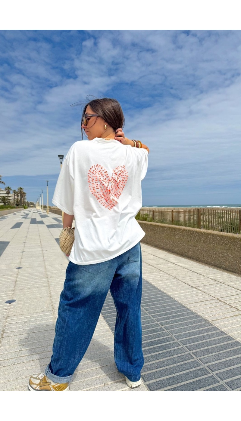 Banditas Orange Heart T-Shirt CAKETIN – Eleganter Komfort für Sie