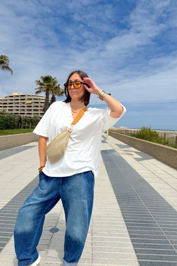 Camiseta Banditas Corazón Naranja CAKETIN - Comodidad Elegante para Ti 2
