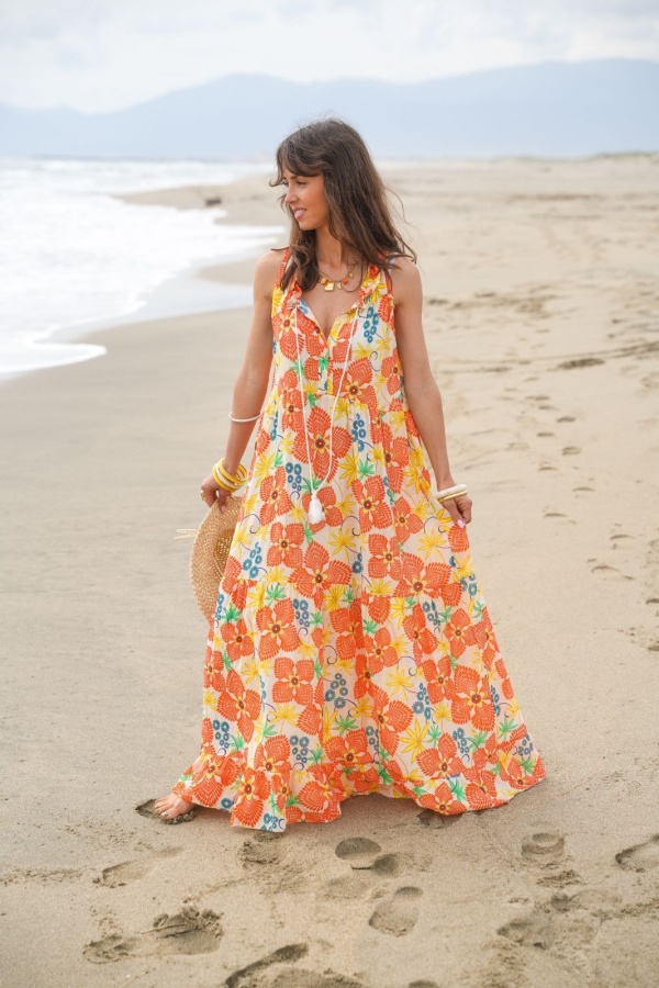 Banditas Vestido Flores LONDRA - Elegancia Floral en Casa