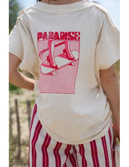 Camiseta Paradise Banditas LIRIO - Camiseta chic para mujer