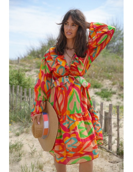 Vestido Curto Multi Banditas WIND - Elegância e Conforto