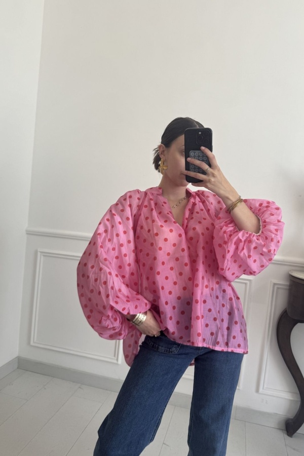 NOS VEMOS DE NUEVO SARL AROMA POIS BLUSA ROSA