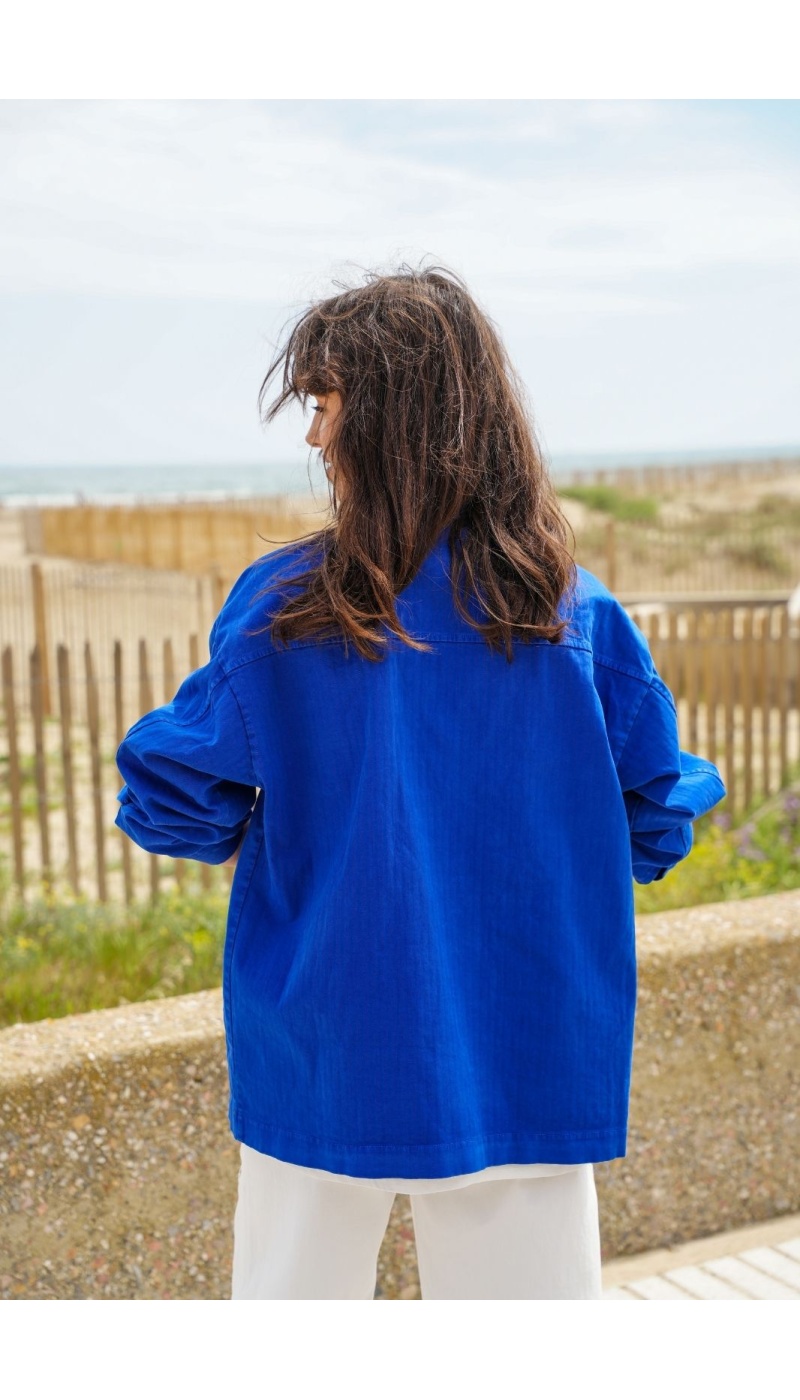 Blaue Jacke Pankou Banditas ALBANU