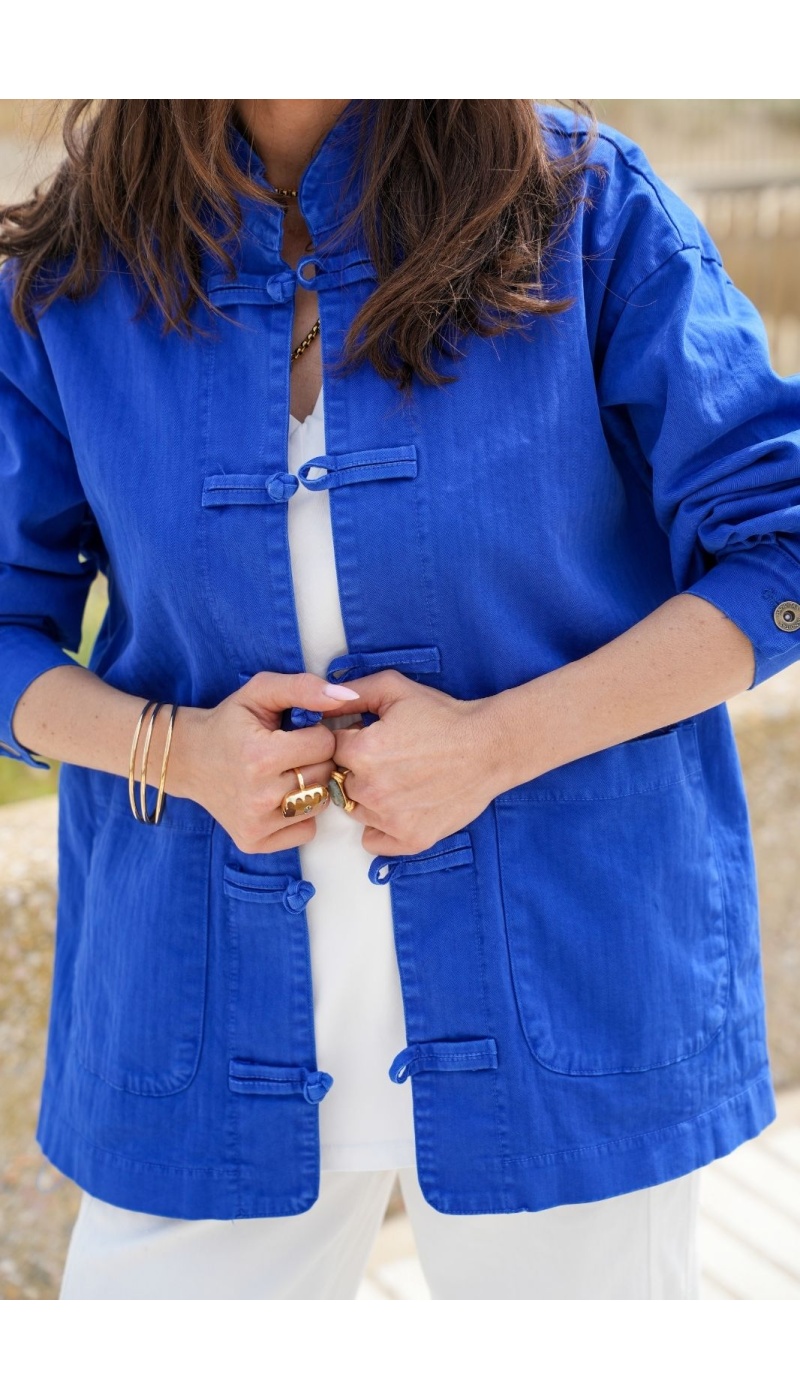 Blaue Jacke Pankou Banditas ALBANU