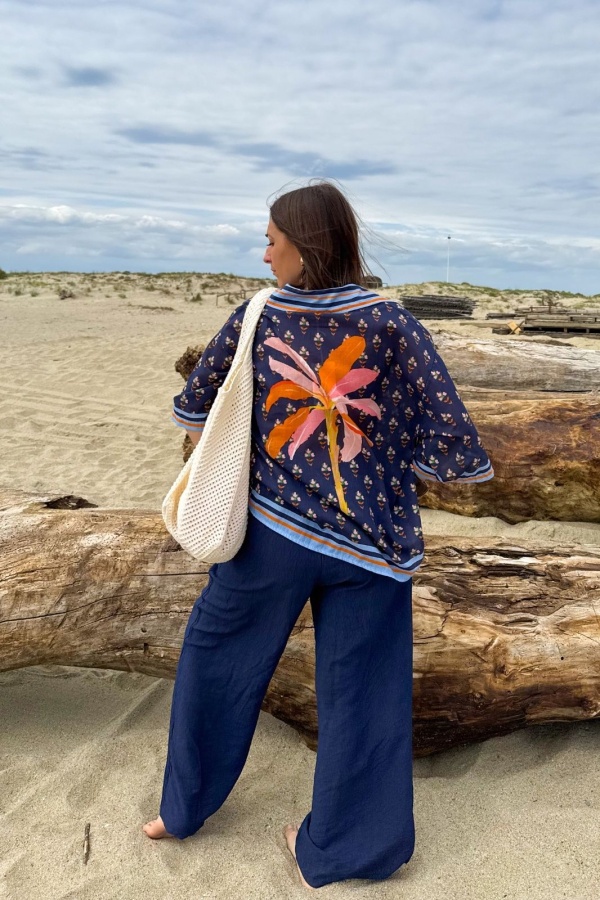 Pantalon Léger Marine JUSA - Élégance et Confort Assuré 2