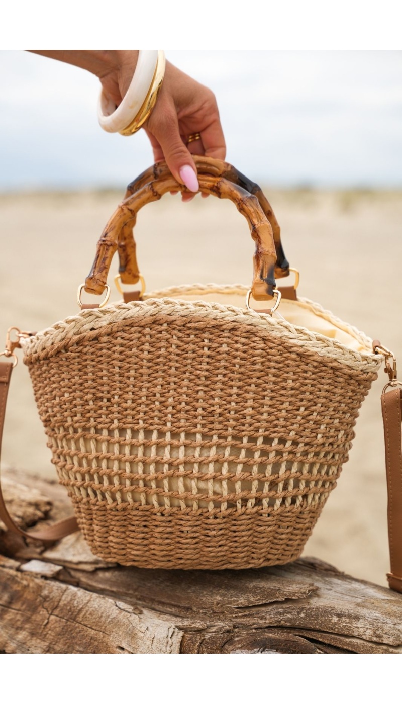 Borsa tote mini PAXOS beige