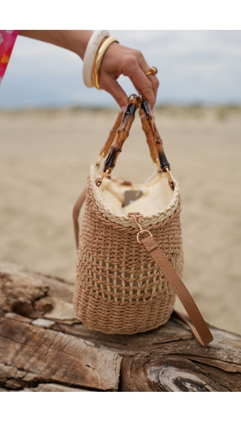 Borsa tote mini PAXOS beige