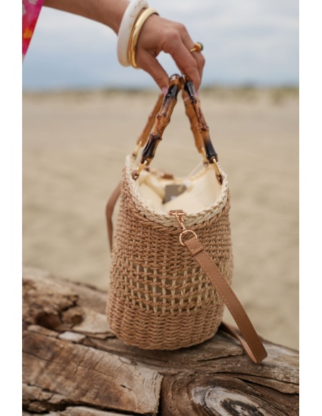 PAXOS Mini bolso tote beige
