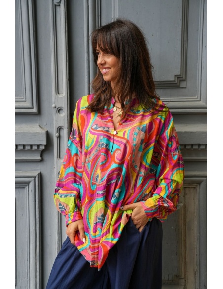 Blusa Banditas MIRABOLA Violeta - Chic & Elegant