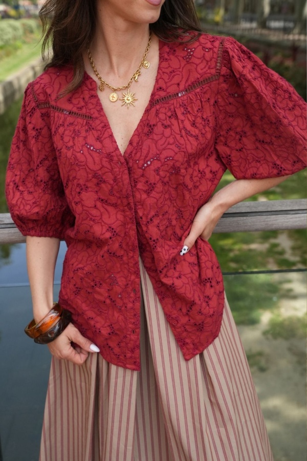 Goa Sea 75 BESTICKTE WEINBLUSE 2