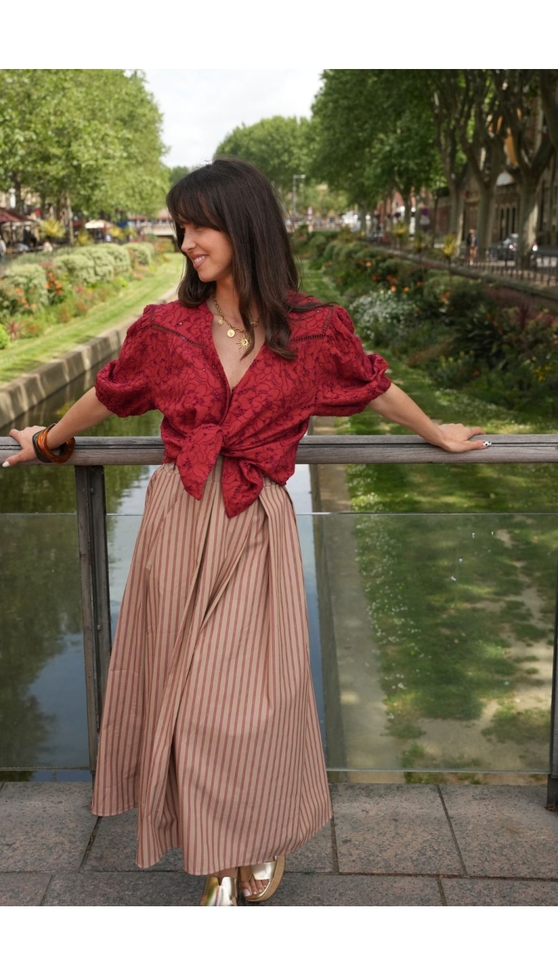 goa sea 75 BLUSA VINO BORDADA