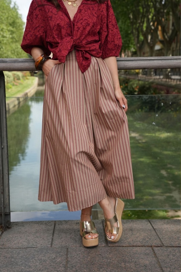 ROBES FEMME RAYE CAMEL 2