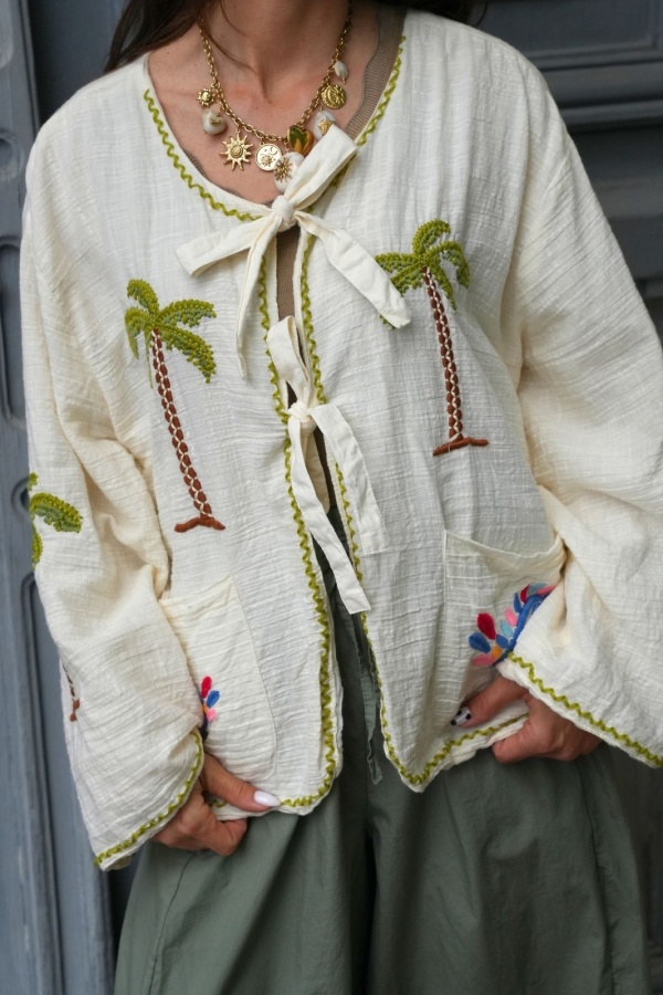 GILET FEMME PALMIE ECRU E26