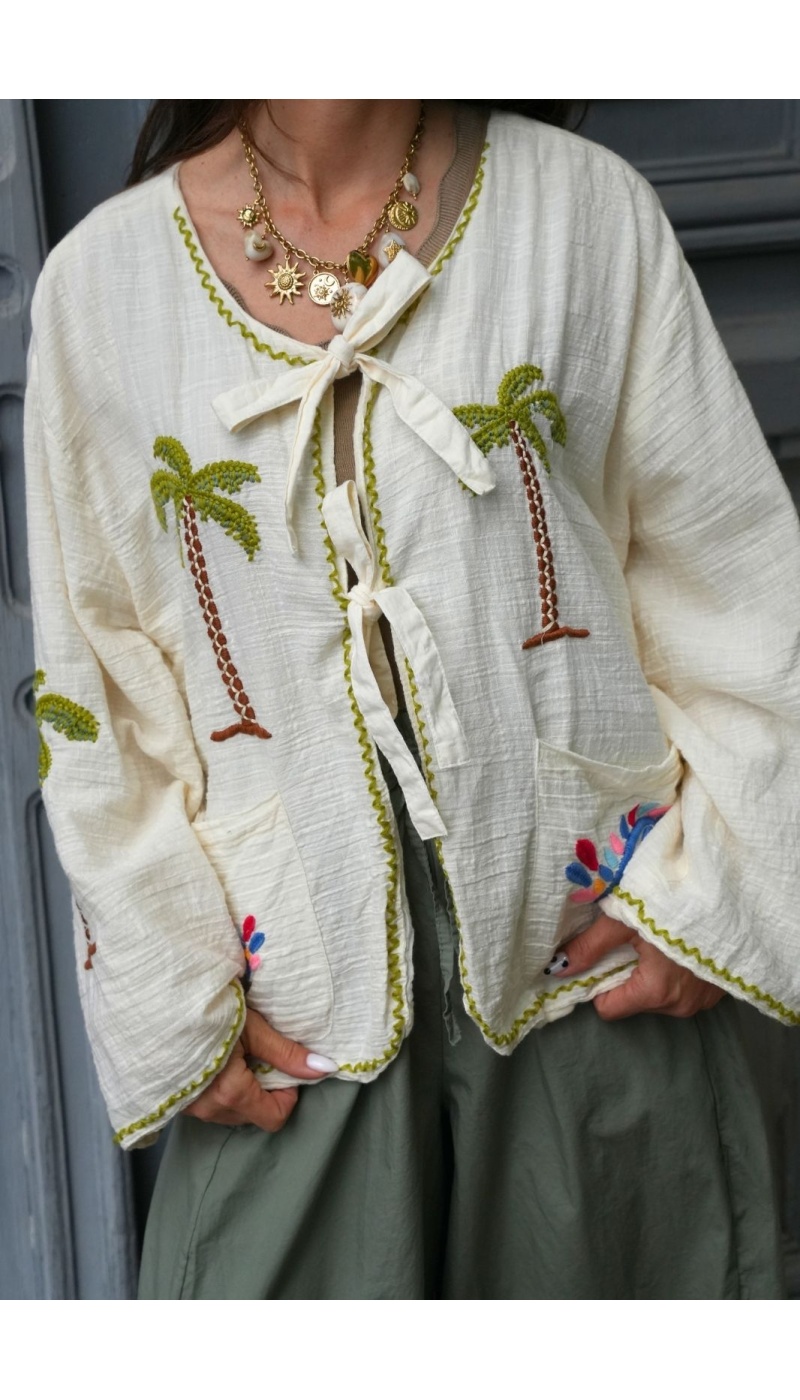 GILET FEMME PALMIE ECRU E26